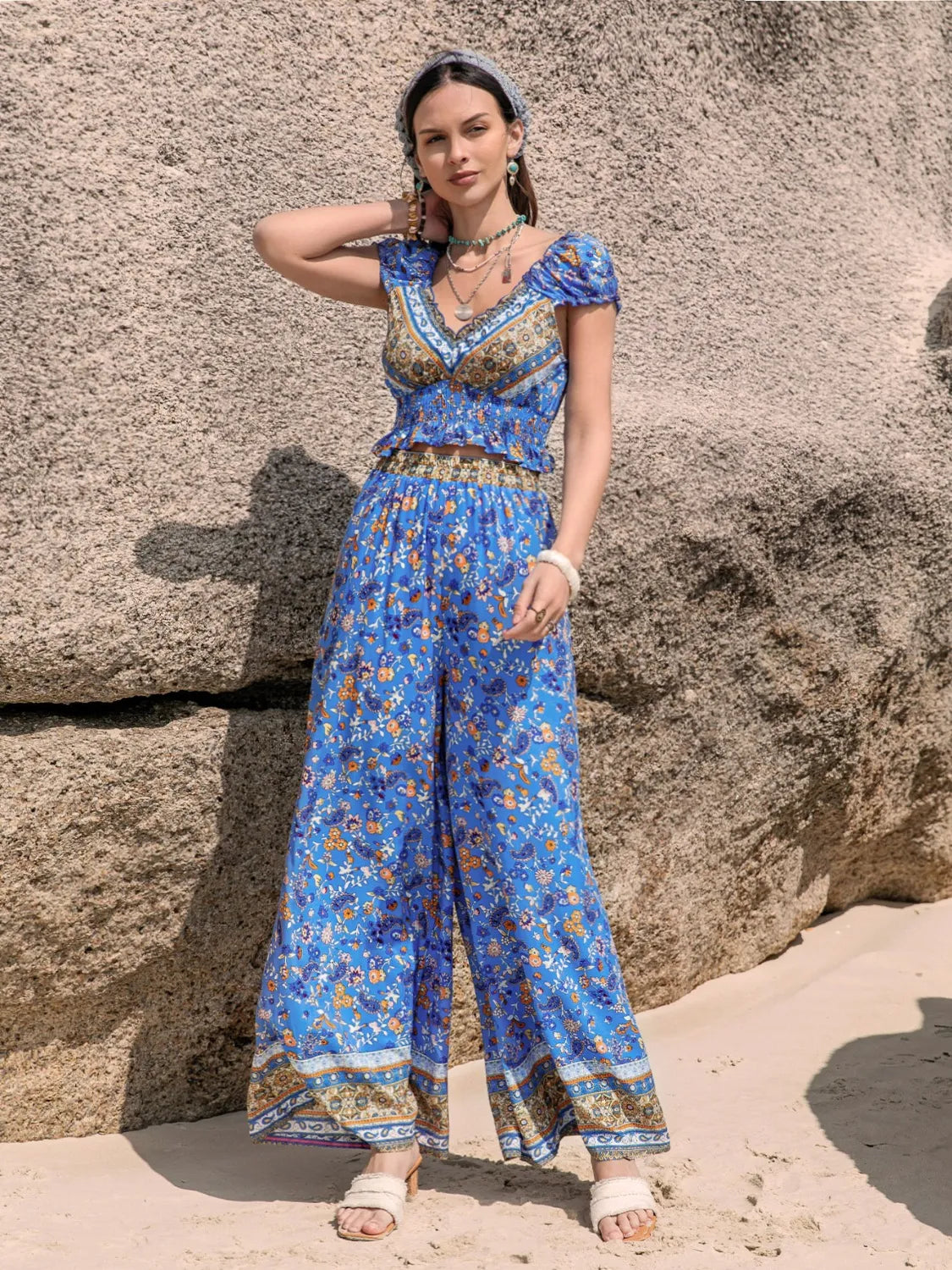 Lightweight summer lounge set for women with elegant flow